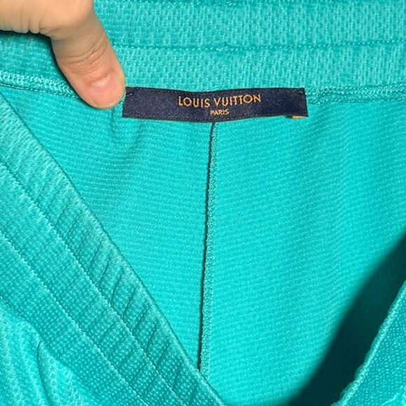 Louis Vuitton Turquoise Blue Amen Break Basketball Mesh Shorts - Picture 6 of 10